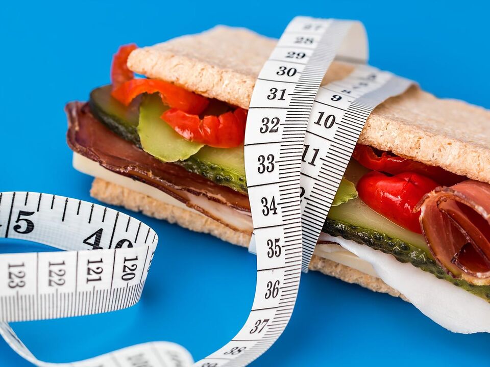 sendvič a centimetr pro dietu 6 okvětních lístků